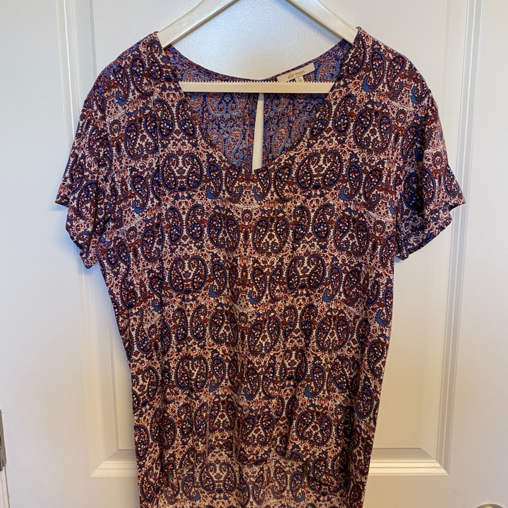 Ella Moss Paisley Blouse Medium